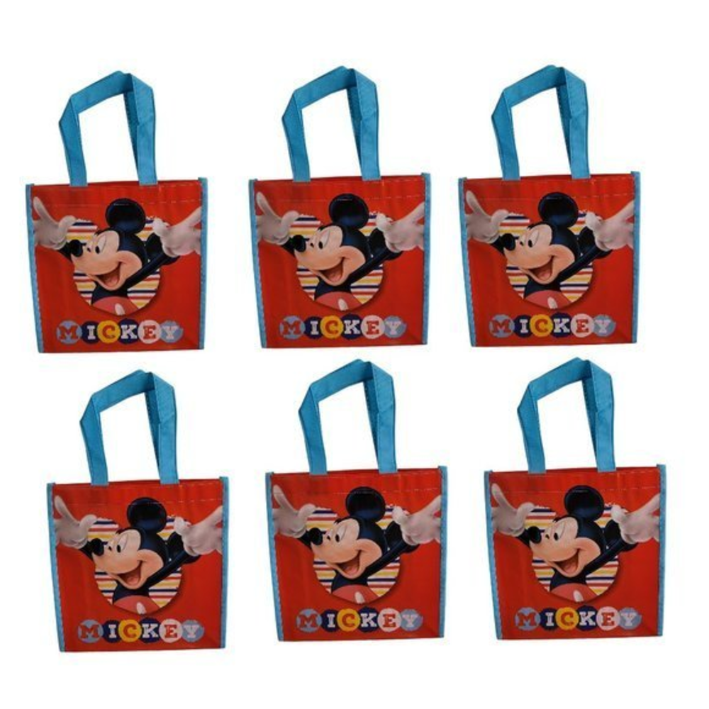 Disney Mickey Mouse 6pcs.‎ Reusable Small Tote Bags
